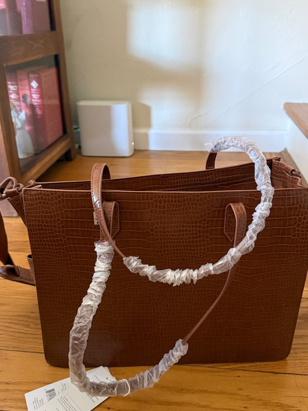 NWT BEIS | The Work Tote | Maple Croc - Picture 11 of 12